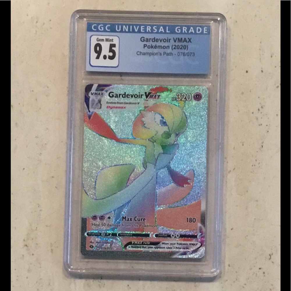 Pokémon Gardevoir Vmax 076/073 Secret Rare Rainbow CGC 9.5 Champion’s Path 2020 - Picture 2 of 6